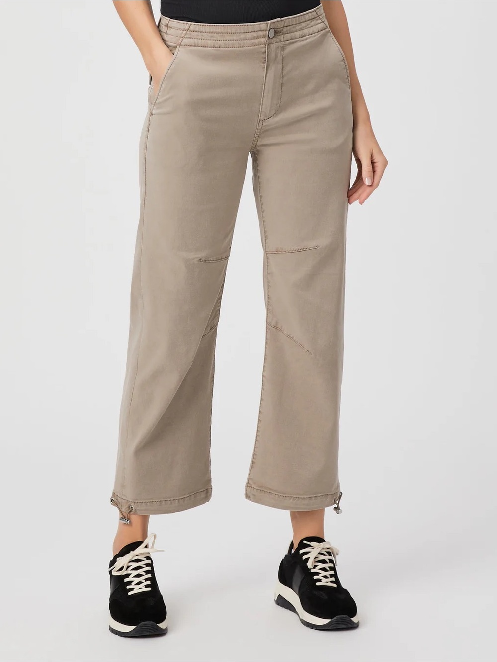 Paige Reid Jogger Utility Pants Vintage Oak Tan Size 28